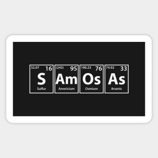 Samosas (S-Am-Os-As) Periodic Elements Spelling Sticker